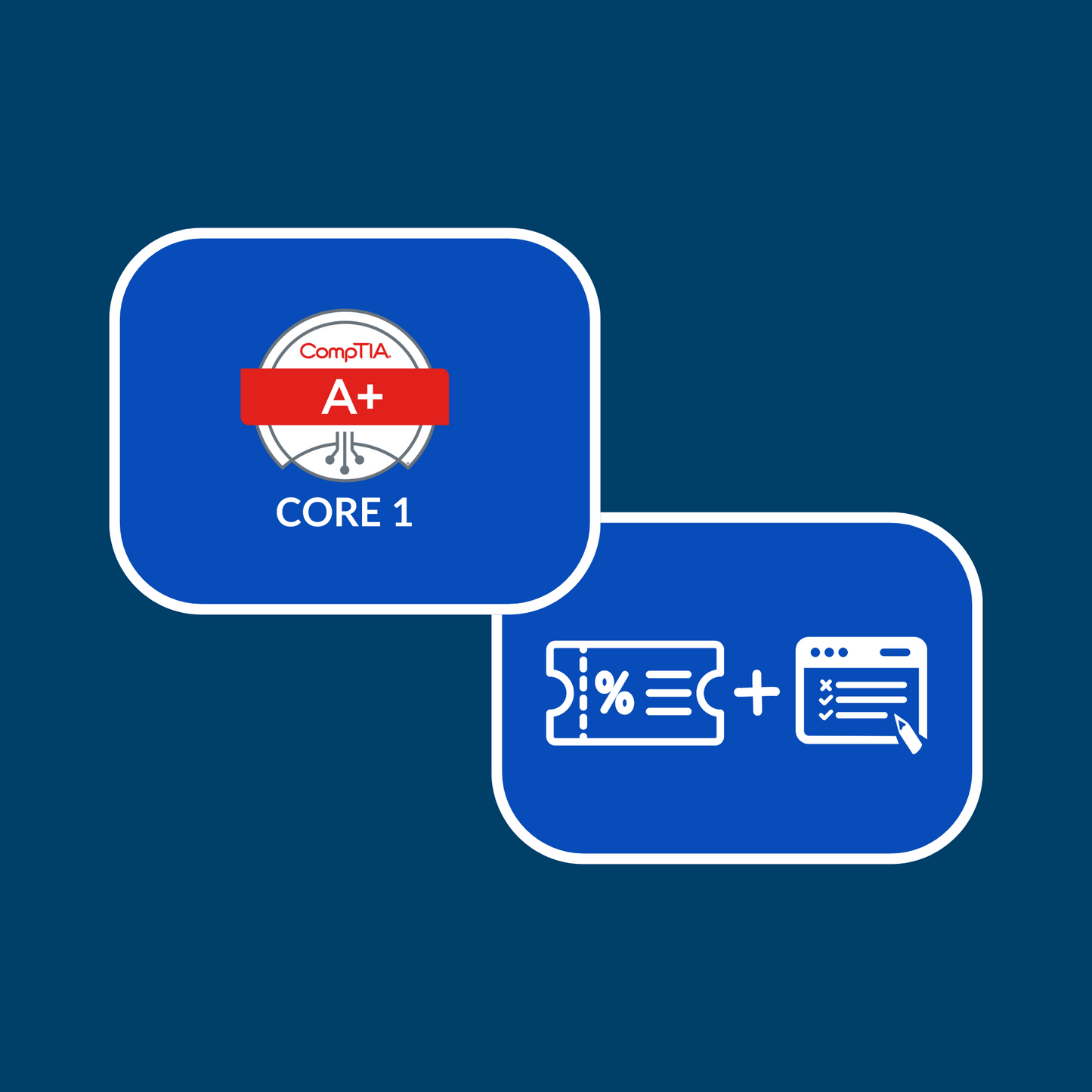 CompTIA A+ Core 1 (220-1101) Exam Voucher (USD) & Practice Exams Bundle