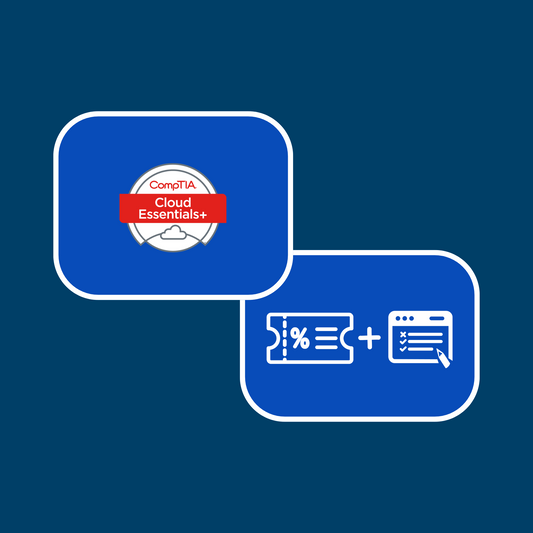 CompTIA Cloud Essentials+ Exam Voucher (USD) & Practice Exams Bundle