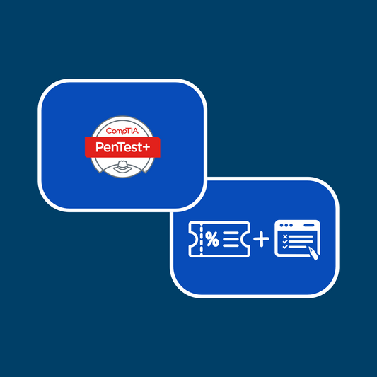 CompTIA Pentest+ Exam Voucher (USD) & Practice Exams Bundle